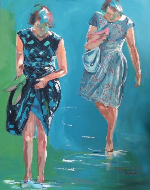 Corrie Nuijen-Bloem schilderij dames